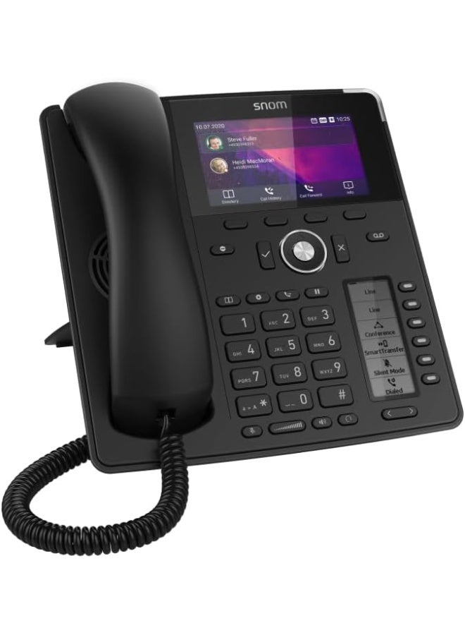 Snom هاتف IP Snom D785N، هاتف مكتب SIP، شاشة ملونة TFT بحجم 4.3 بوصة بدقة 480 x 272 بكسل، 12 هوية SIP، مفتاح تعليق حساس، USB - Image 1